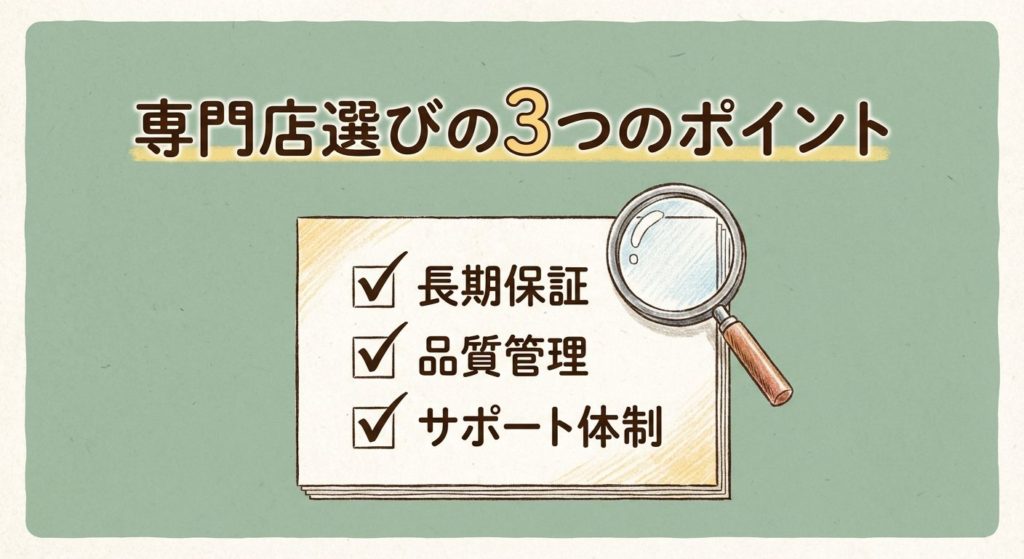 中古パソコン専門店の選び方3つのチェックポイント
